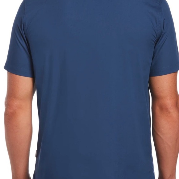 NWT Cubavera Four Pocket Guayabera Shirt Ensign Blue - Picture 2 of 16